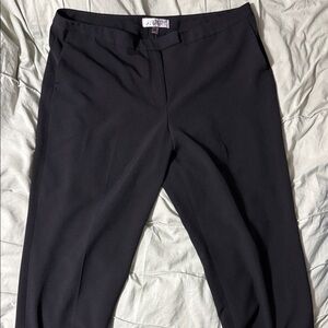 Kasper Women's stretch crepe tab front Trouser Black Pants